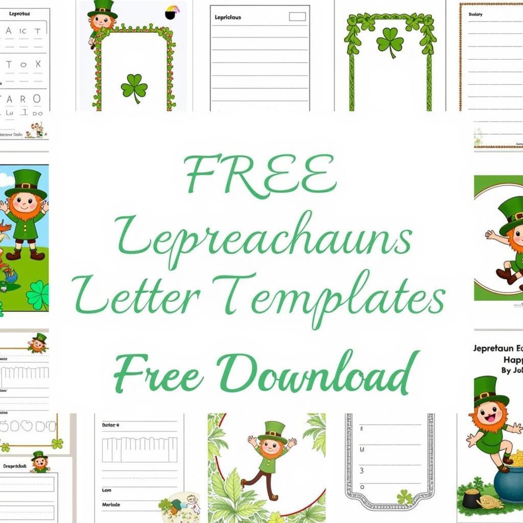 Various Leprechaun Letter Template Options