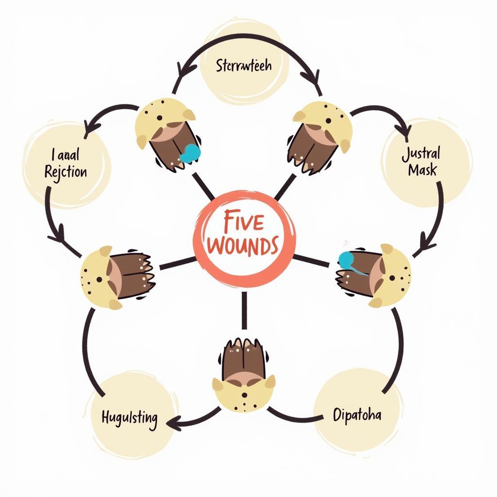 Lise Bourbeau's 5 Wounds Diagram