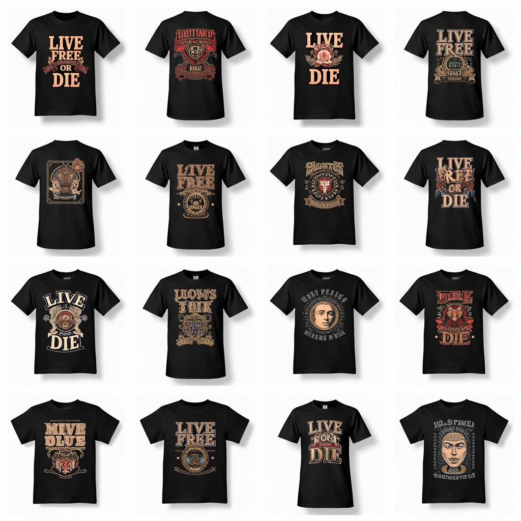 Live Free or Die T-Shirt Designs and Styles