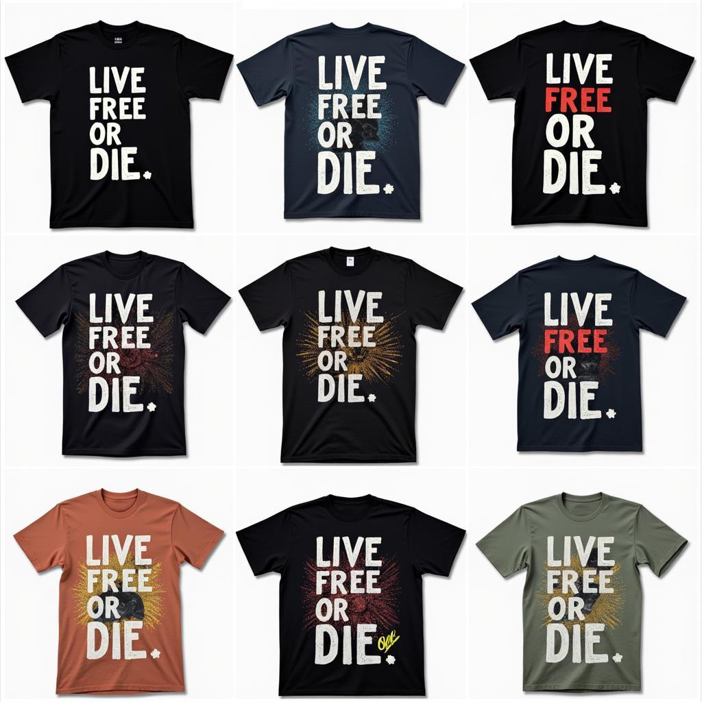 Live Free or Die T-Shirt Modern Interpretations