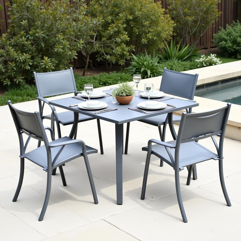 Modern Aluminum Patio Furniture Set