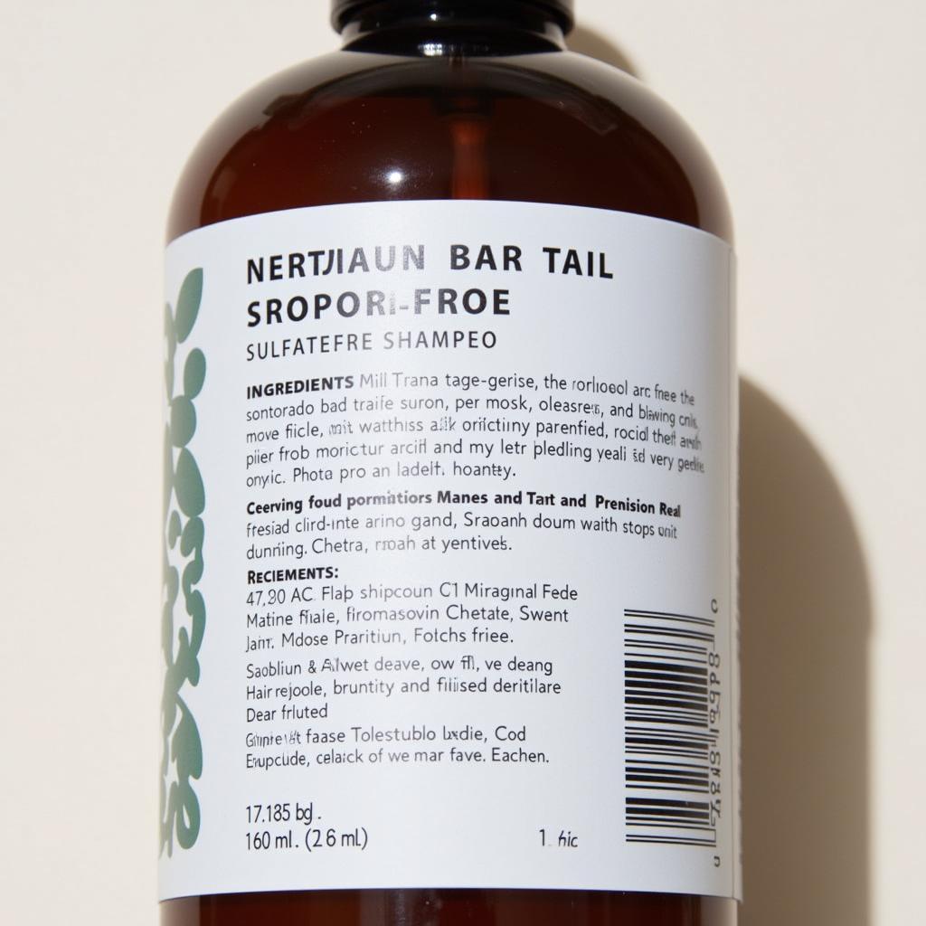 Mane and Tail Sulfate-Free Shampoo Bottle