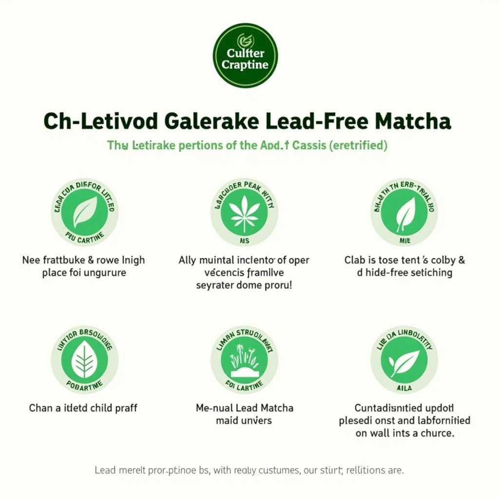 Matcha Green Tea Lead Free Certification Labels