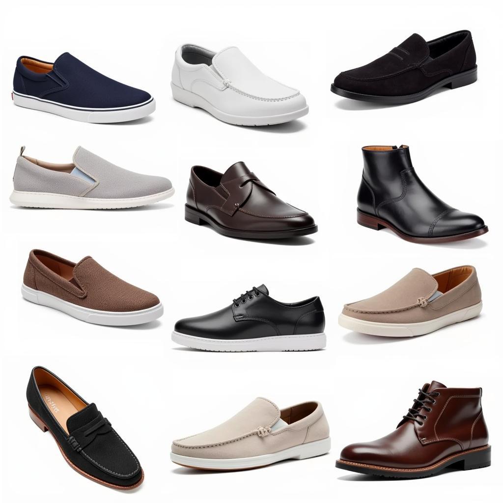 Various Styles of Men's Hands-Free Slip-In Shoes