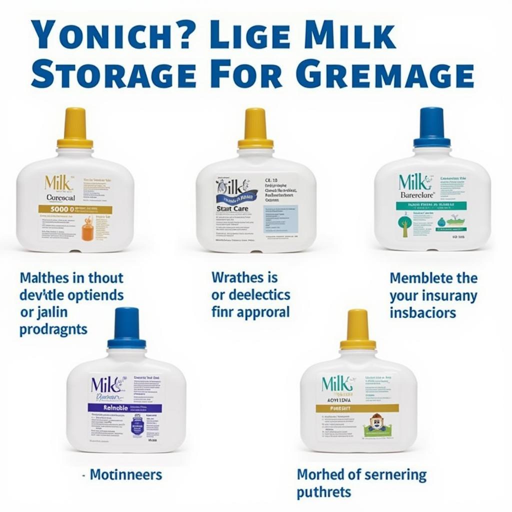 Various brands of milk storage bags covered by insurance