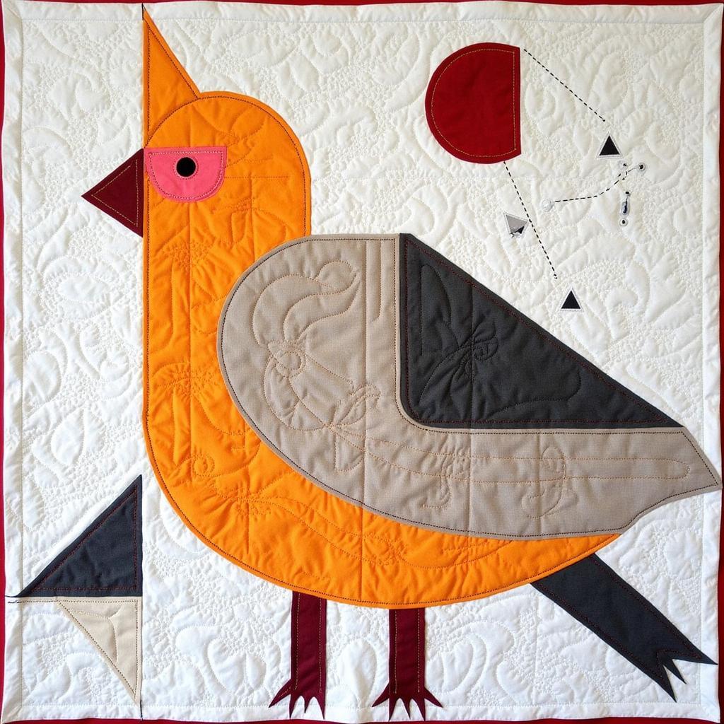 Modern Bird Quilt Pattern Example