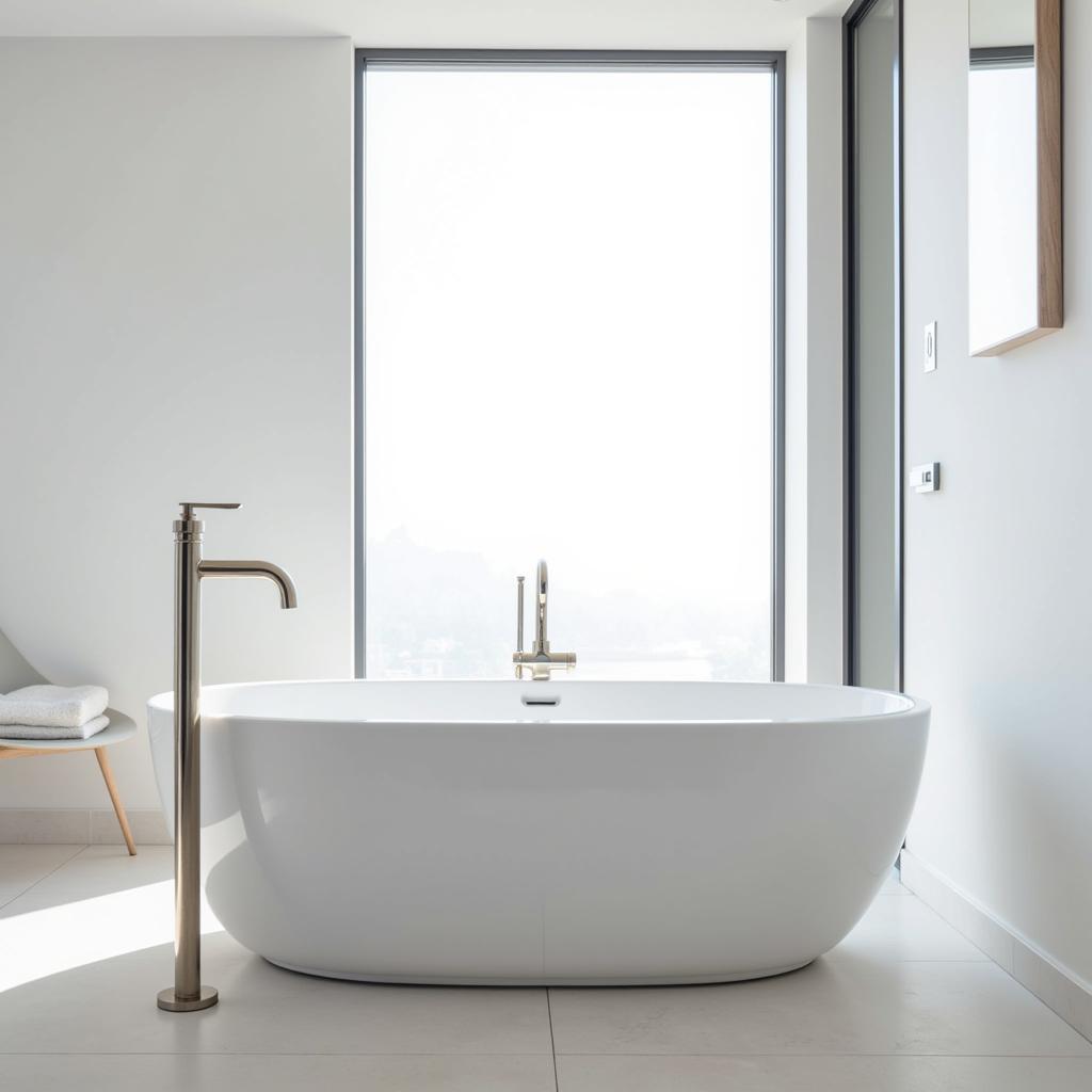 Modern Free Standing Tub with Faucet