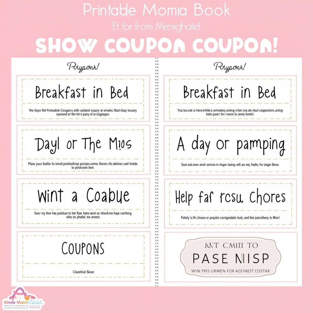 Mom Printable Coupon Book