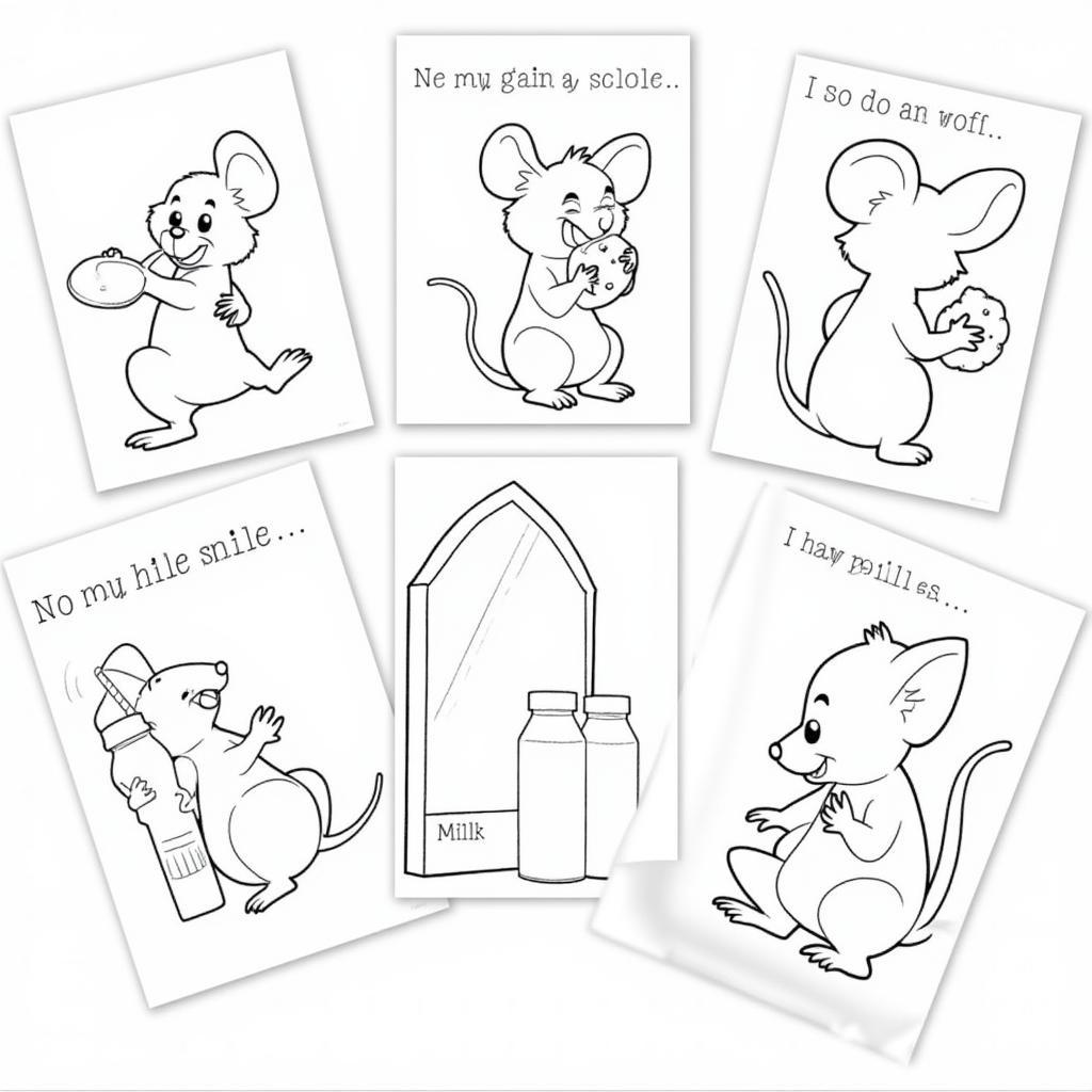 Free Printable If You Give a Mouse a Cookie Coloring Pages