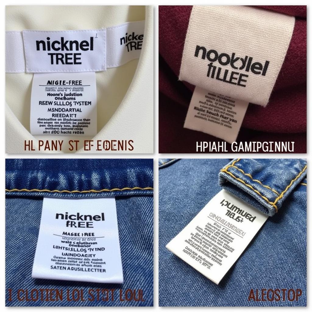 Nickel Free Clothing Labels