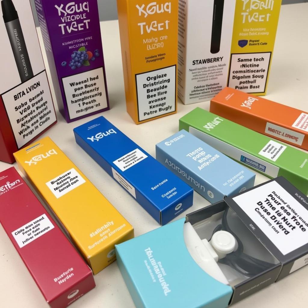 Variety of Nicotine-Free Disposable Vape Flavors