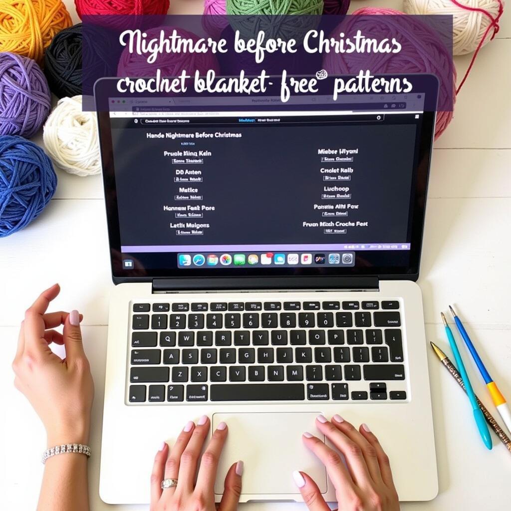 Searching for the perfect Nightmare Before Christmas crochet blanket pattern