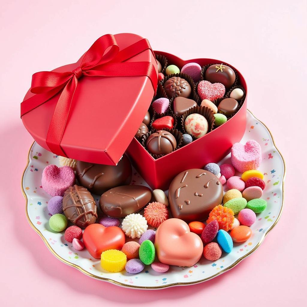 Assorted nut-free Valentine's Day candies