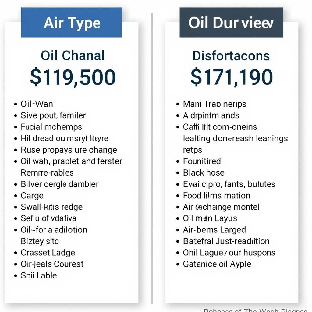 Comparing Oil Change and Free Car Wash Services