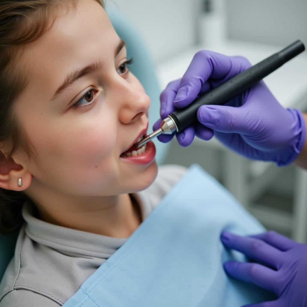 Orthodontist Examining Patient During Consultation