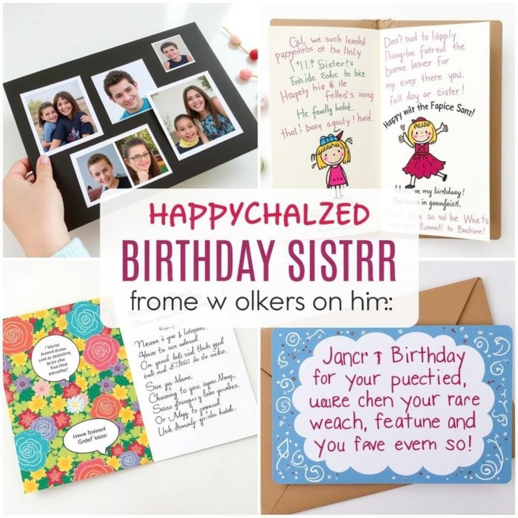 Personalized Birthday Card Ideas for Sister: DIY and Digital Creations