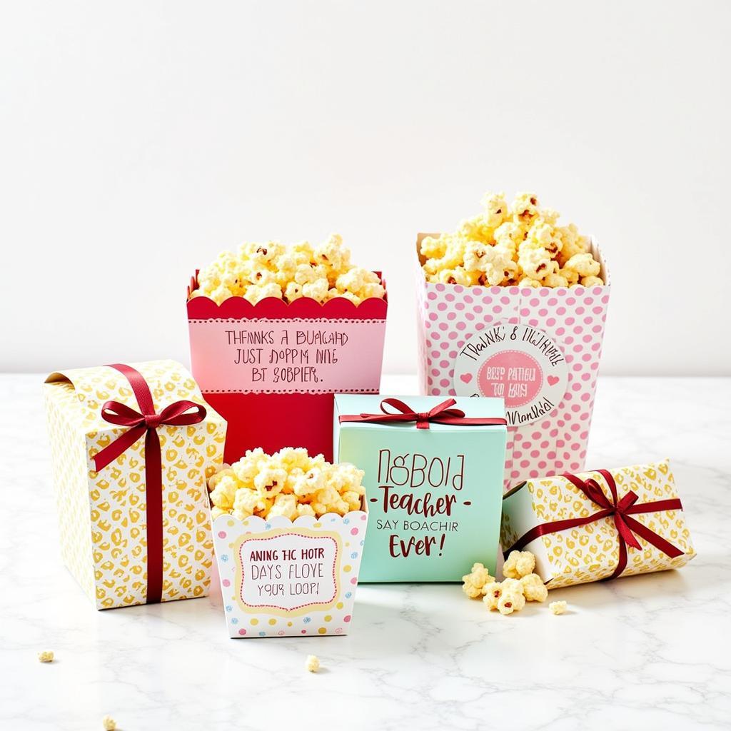 Personalized Popcorn Gift Boxes with Printables