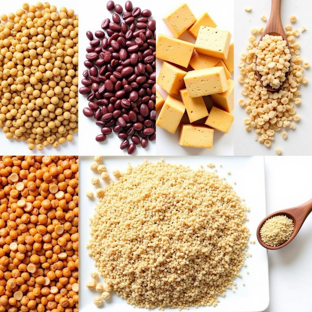 Plant-based protein sources like lentils, chickpeas, and tofu.