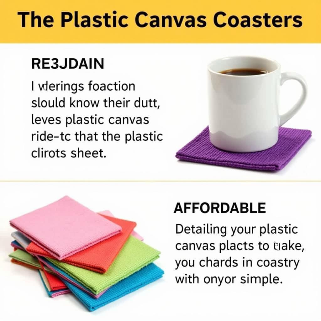 Durable and Affordable Plastic Canvas Christmas Coasters