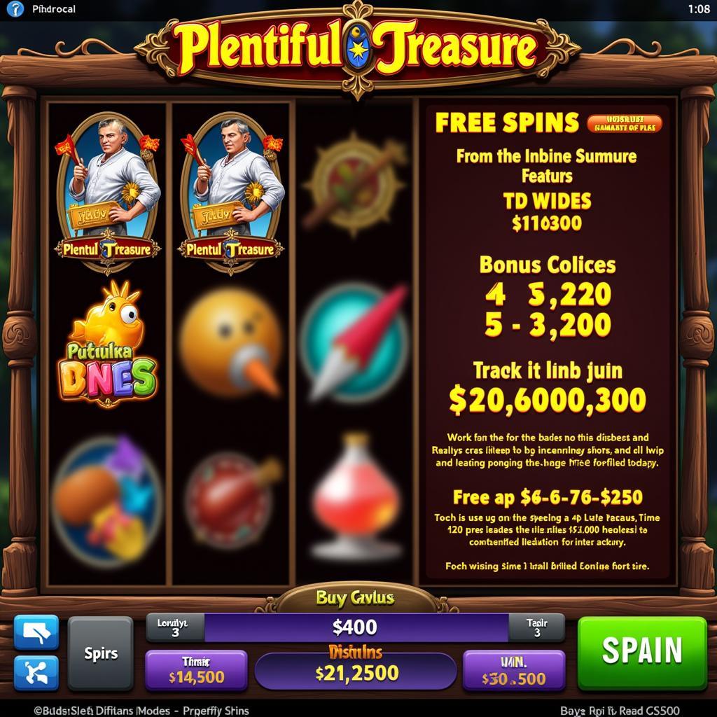 Plentiful Treasure Gameplay with Free Spins