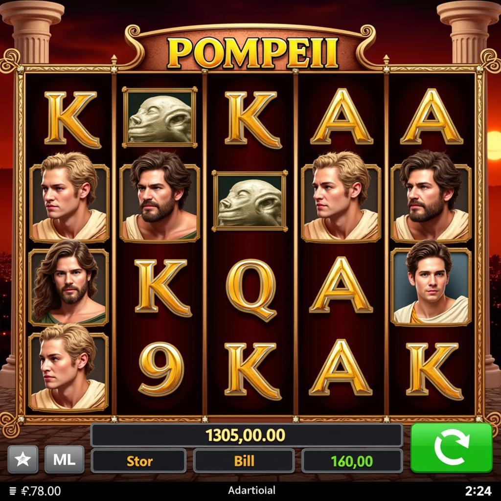 Pompeii Slots Free Gameplay Screenshot