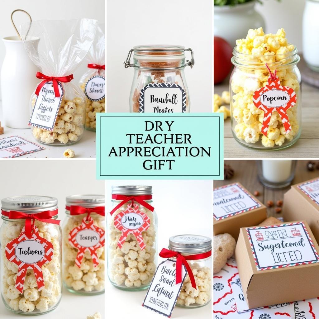 Different Popcorn Teacher Appreciation Gift Ideas