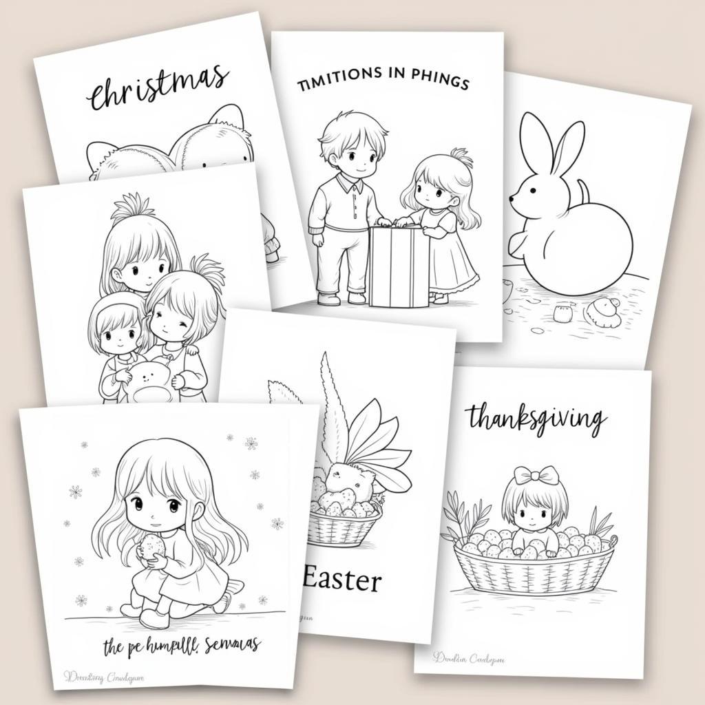 Precious Moments Coloring Pages: Holiday Theme