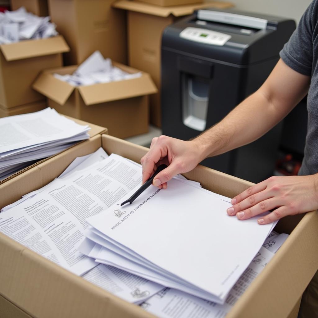 Preparing Documents for a Free Shredding Event