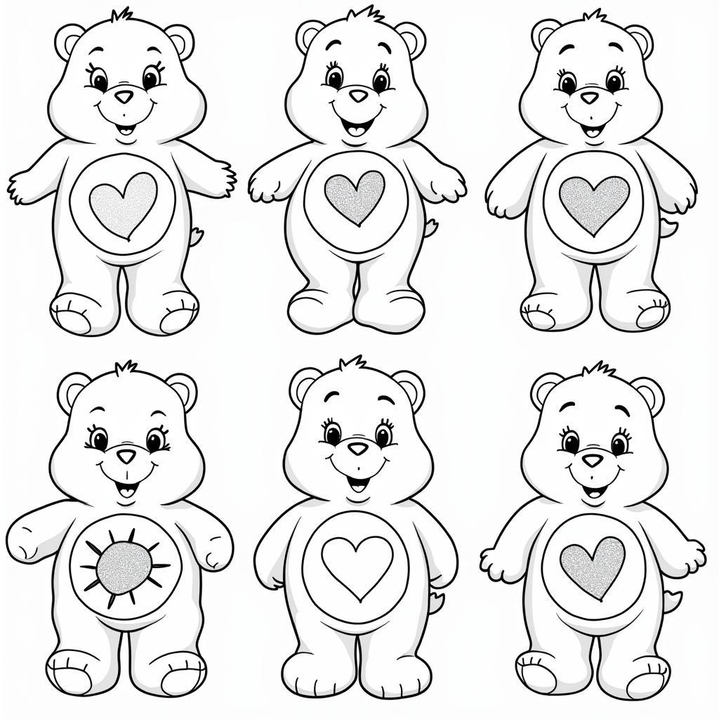 Printable Care Bear Coloring Pages for Kids and Adults of All Skill Levels