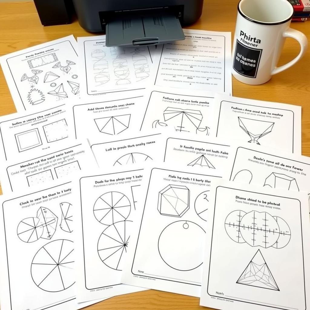 Printable Free Math Coloring Sheets