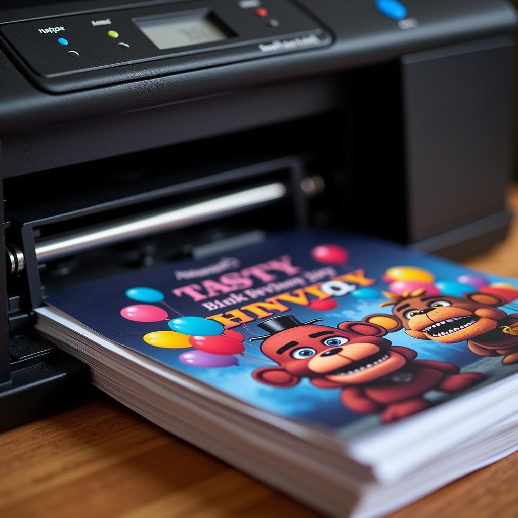 Printing Five Nights at Freddy's Invitations at Home