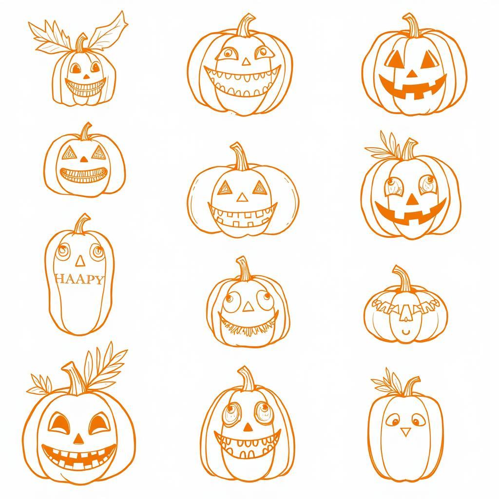 Variety of Free Printable Pumpkin Gift Tags