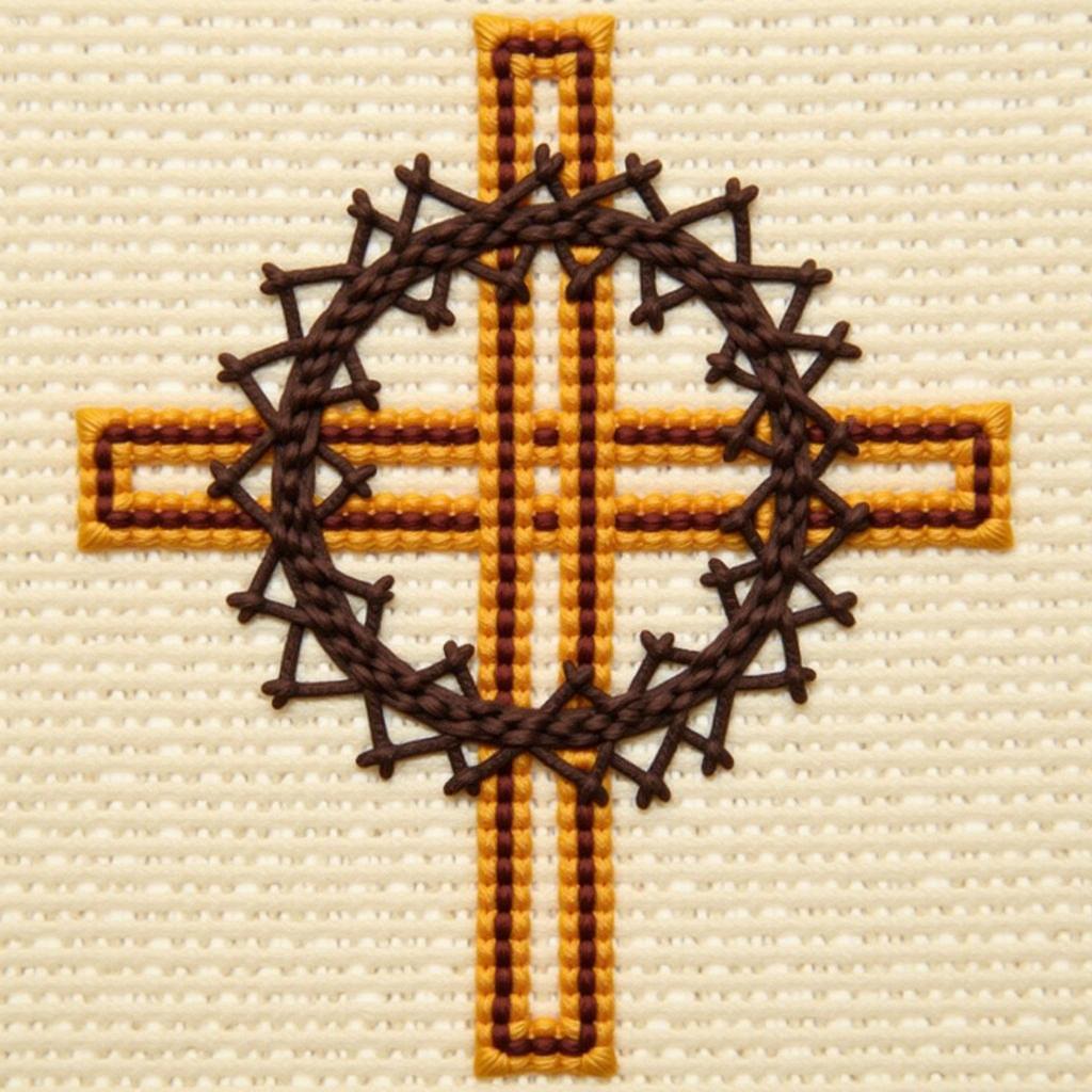 Free Religious Easter Cross Stitch Pattern