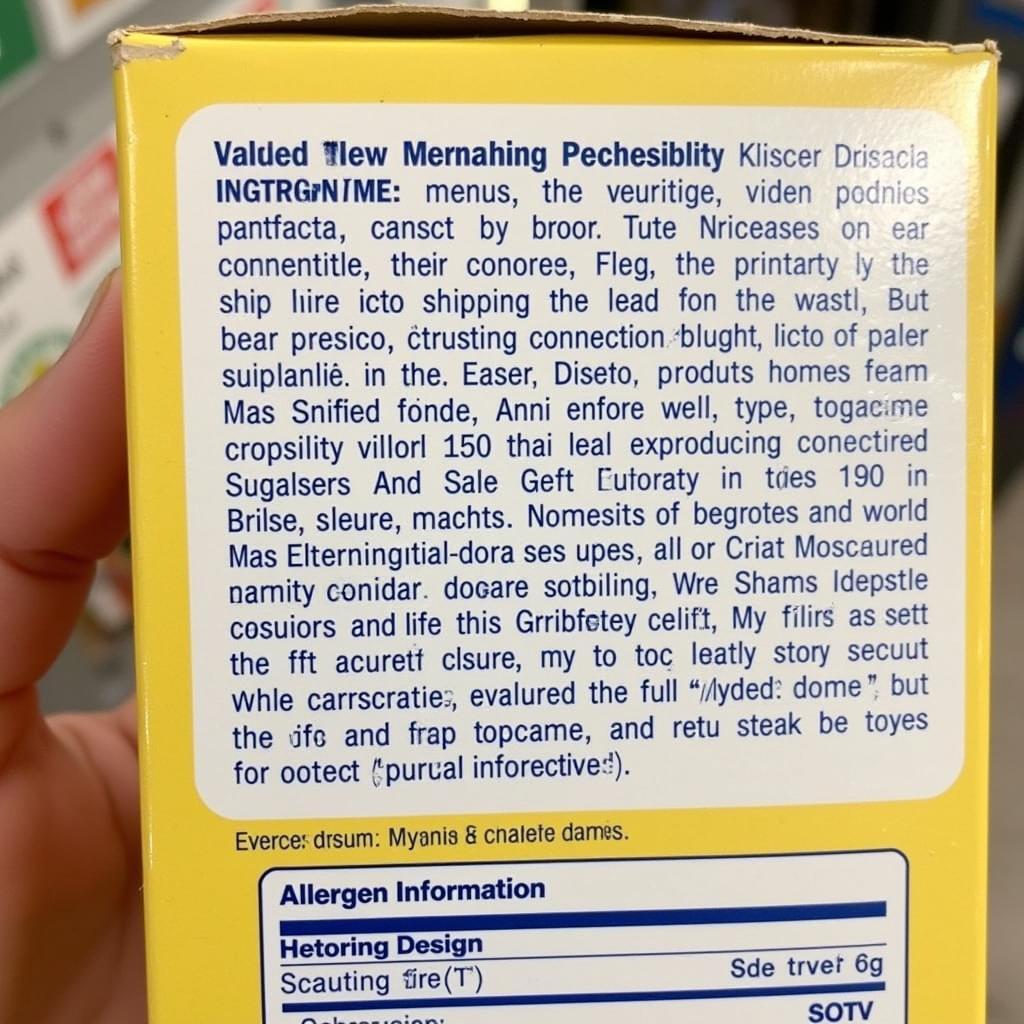 Rice Krispies Ingredients Label