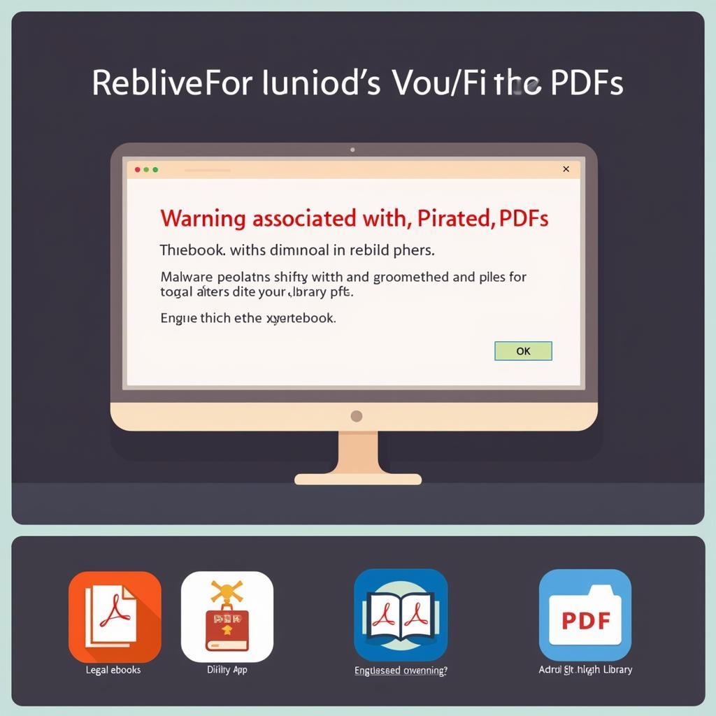 Highlighting the risks of pirated PDFs and showcasing legal alternatives