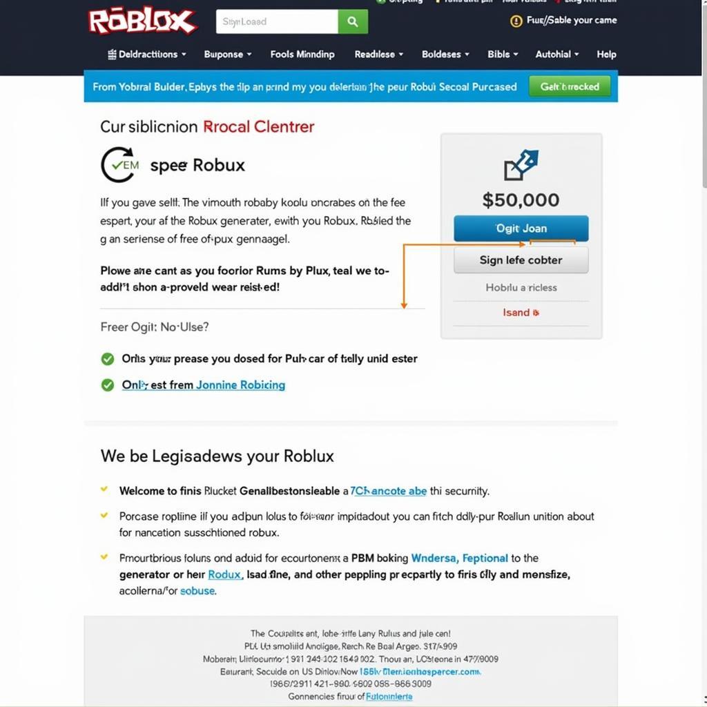 Roblox Official Website Robux Purchase Page