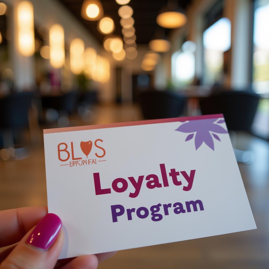 Salon Loyalty Program Card