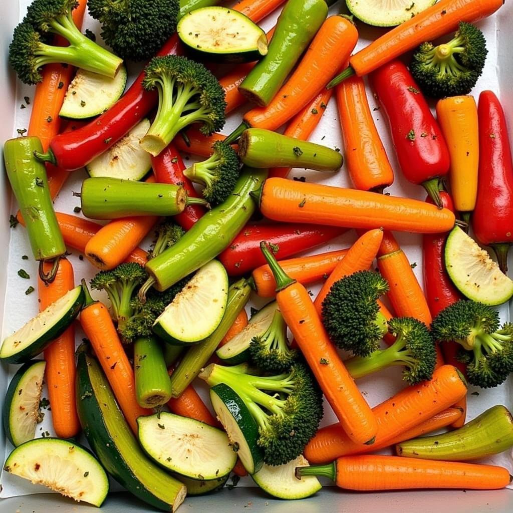 Salt Free Garlic and Herb Seasoning on Roasted Vegetables