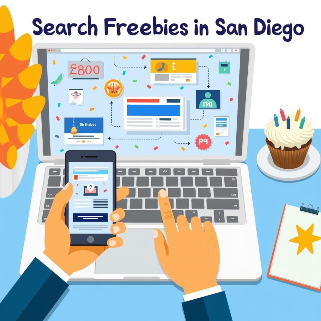 Finding Birthday Freebies Online in San Diego