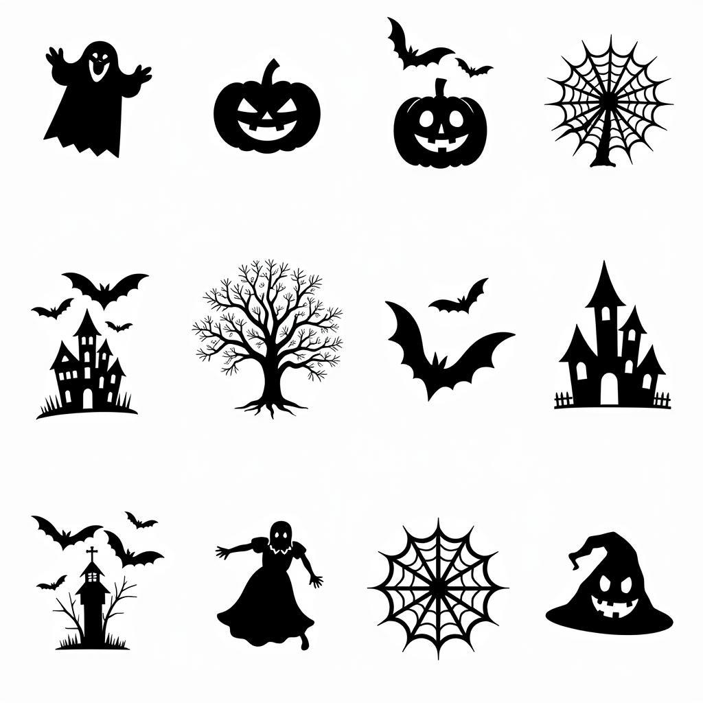 Collection of Scary Halloween SVG Designs