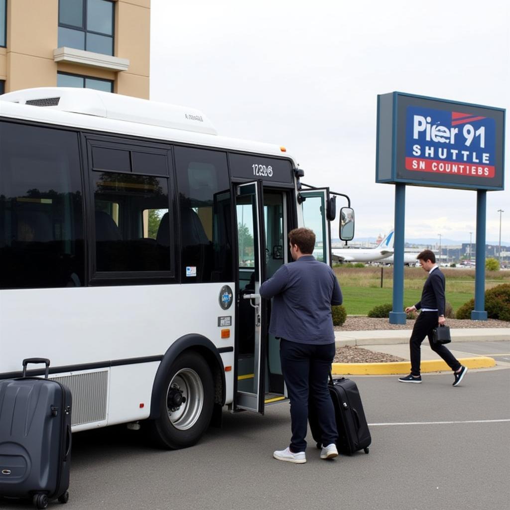 Seattle Airport Shuttle to Pier 91