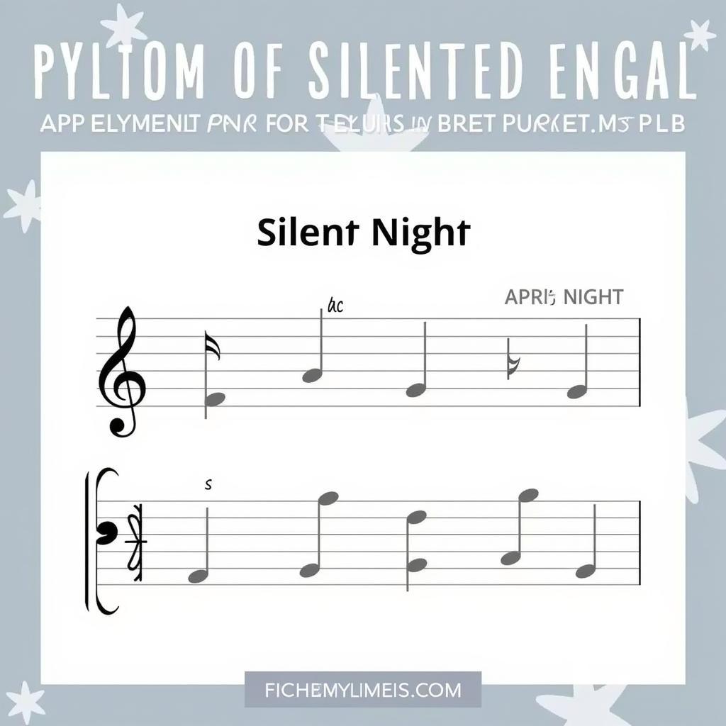 Silent Night Sheet Music for Beginner Piano