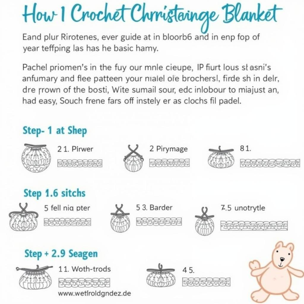 Easy Crochet Christening Blanket for Beginners