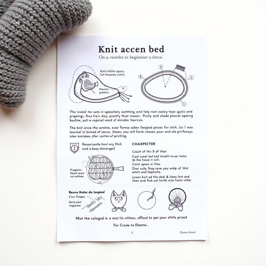 Simple Knit Cat Bed Pattern for Beginners