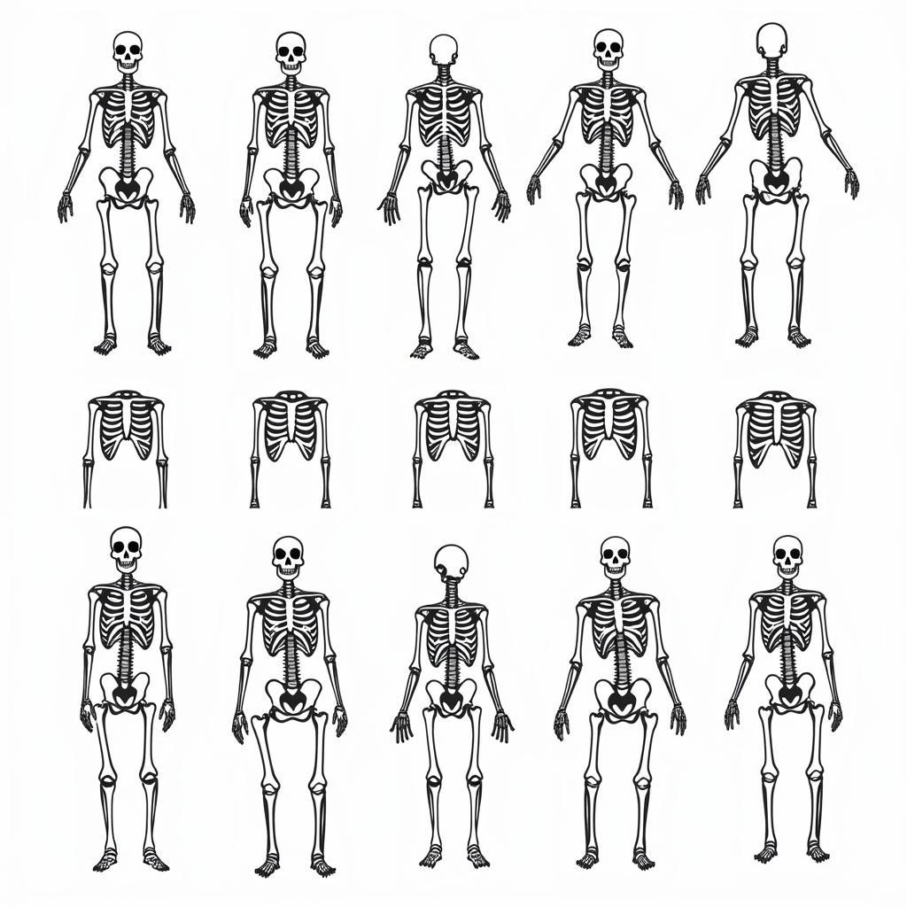 Skeleton SVG Design Variations