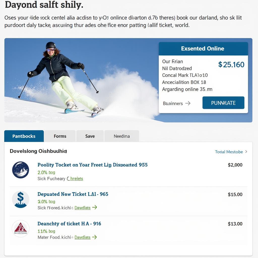 Ski Lift Tickets Online Discount