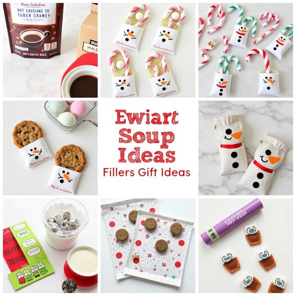 Snowman soup bag filler ideas