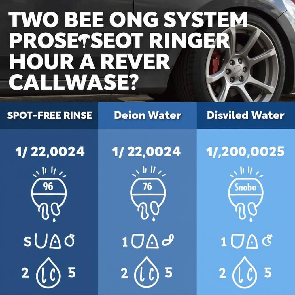 Different Spot-Free Rinse Methods