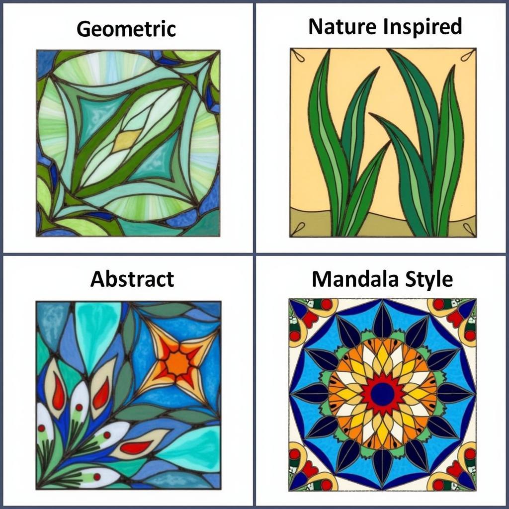 Comparison of Different Types of Stained Glass Beach Patterns