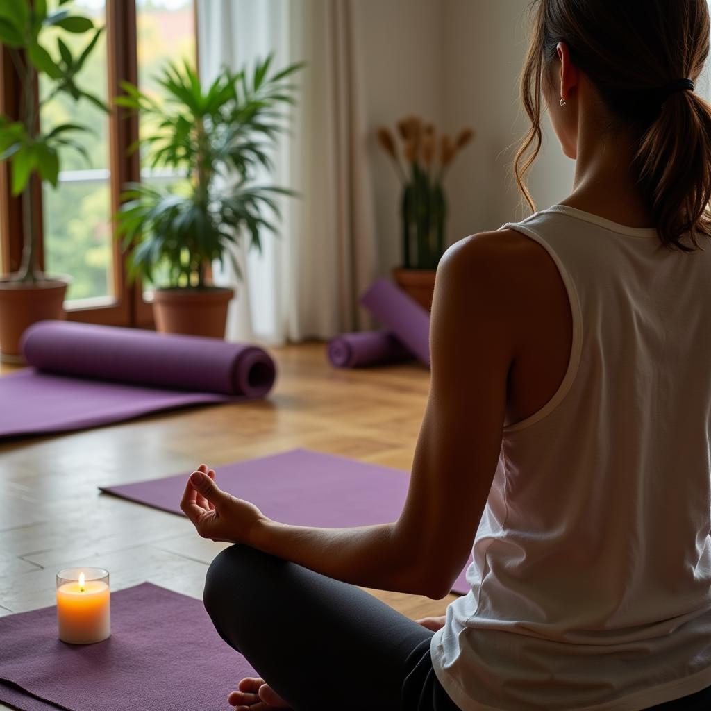 Stress Free Candle Meditation and Yoga